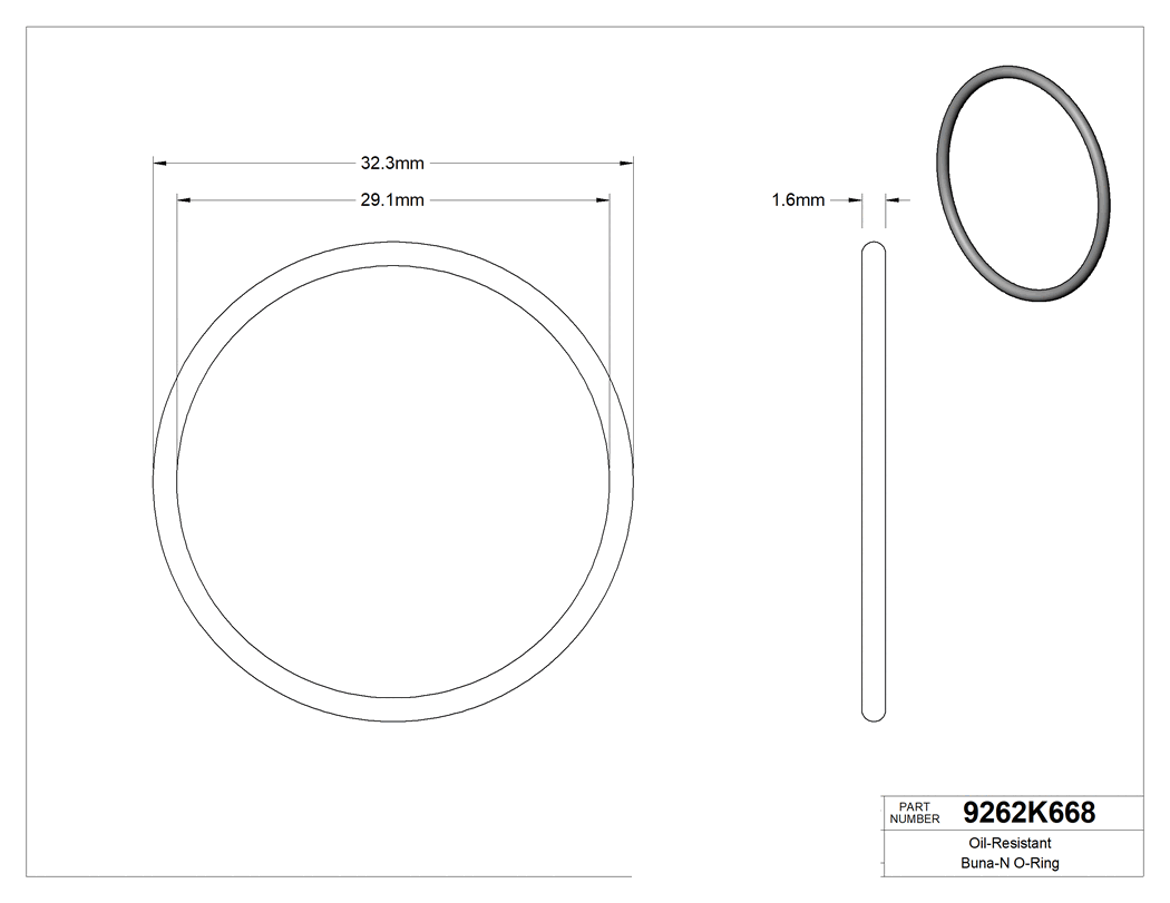 Technical drawing - 9262K668